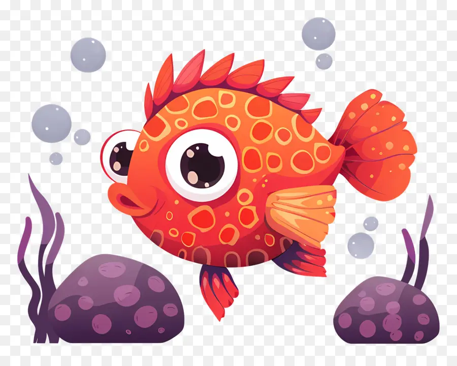 Poisson Globe Mignon，Poisson Globe Orange PNG