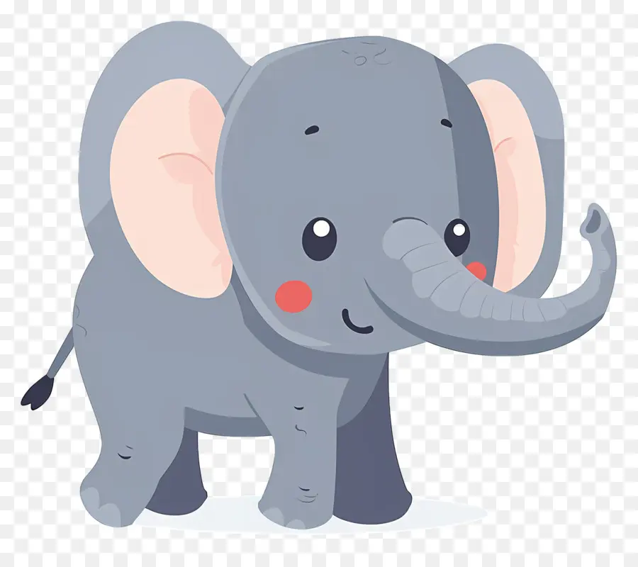 Éléphant Mignon，Éléphant Bleu PNG