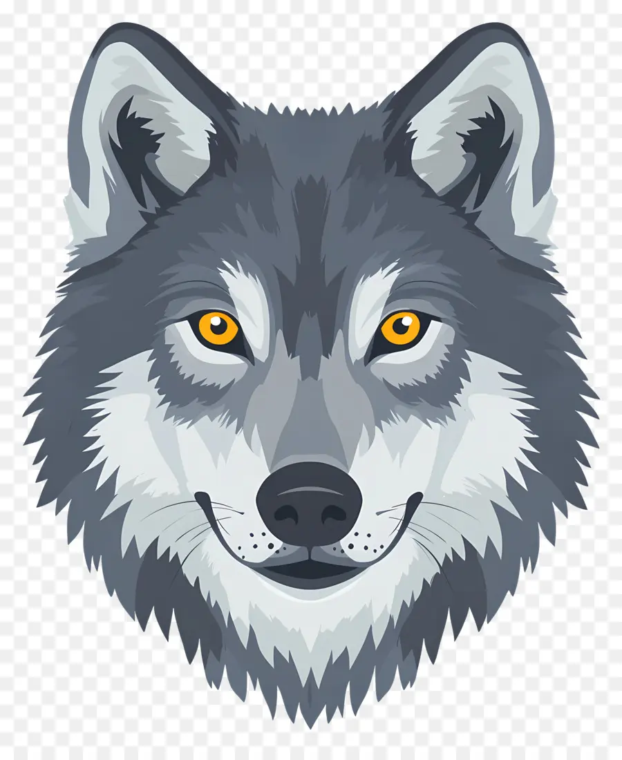 Tête De Loup，Loup De Dessin Animé PNG