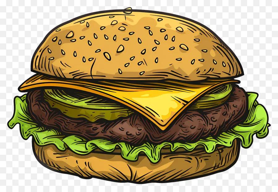 Burger De Boeuf，Hamburger PNG