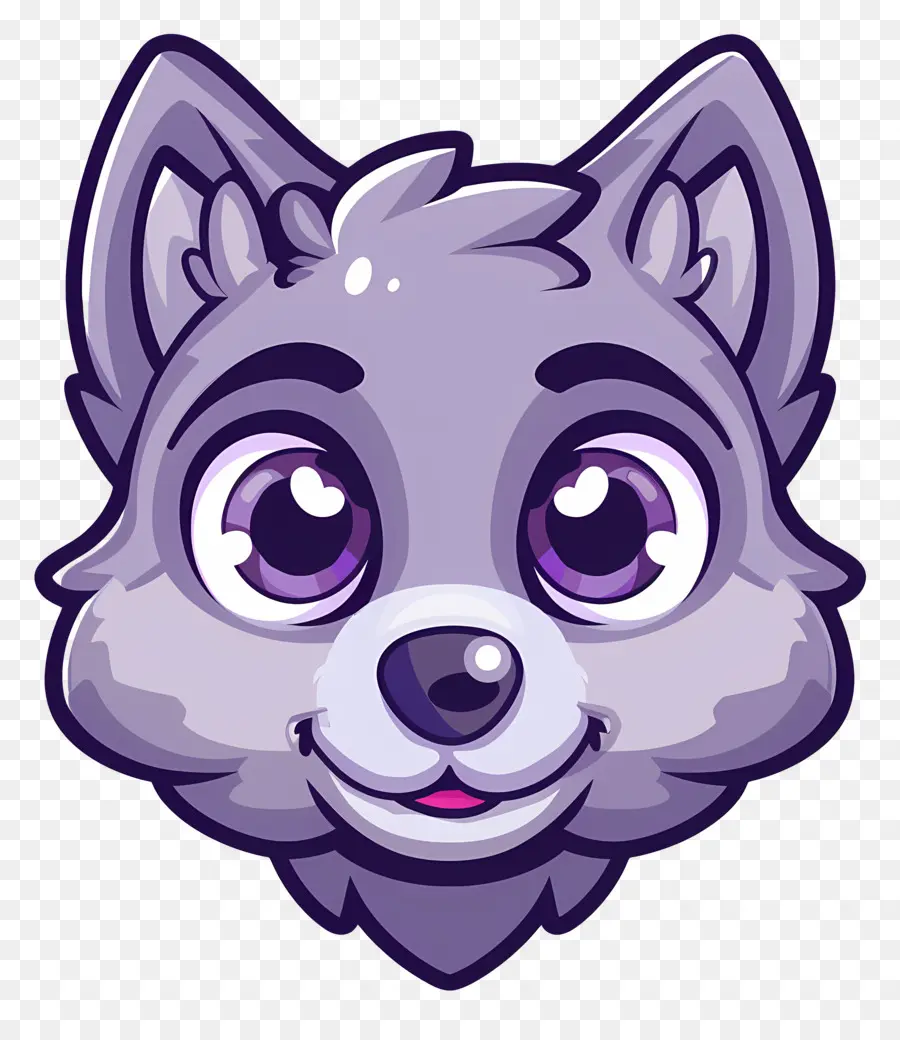 Tête De Loup，Chien De Dessin Animé PNG