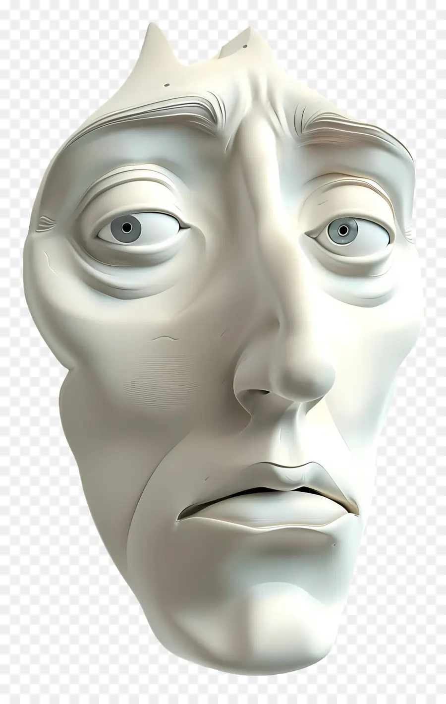 Visage D'homme，Visage Déformé PNG