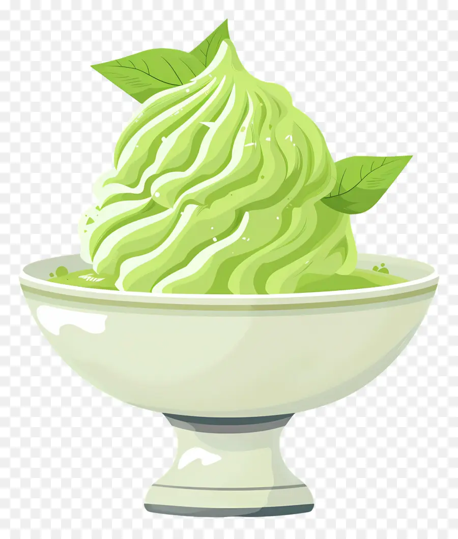 Glace Au Matcha，Glace Verte PNG