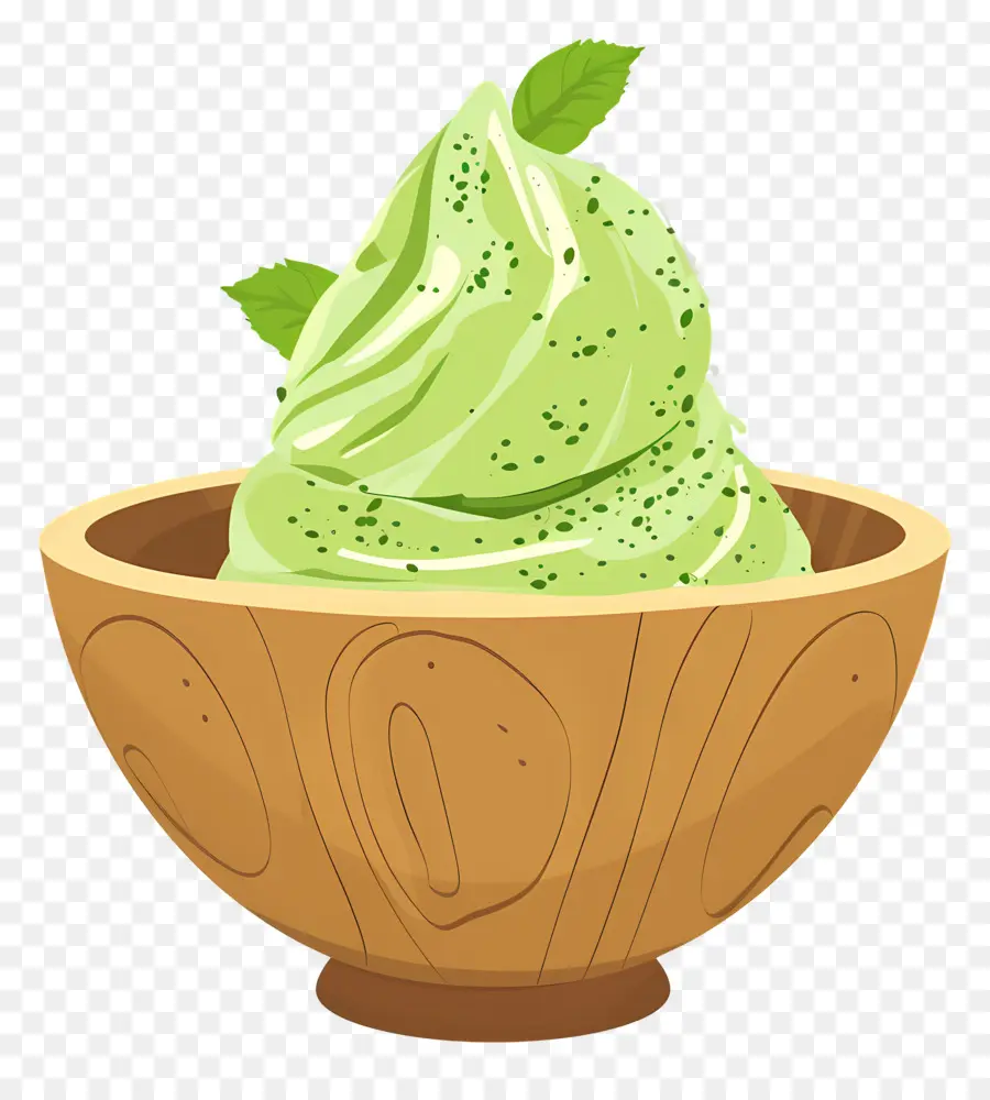 Glace Au Matcha，Glace Verte PNG