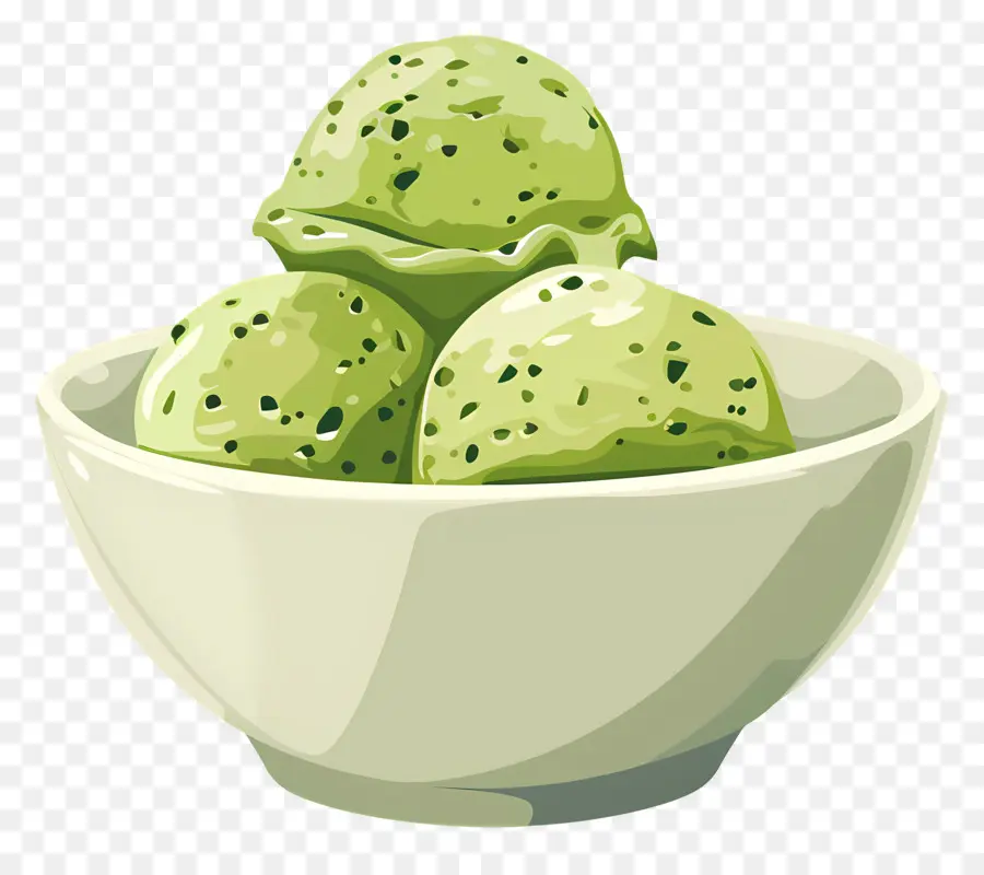 Glace Au Matcha，Glace Verte PNG