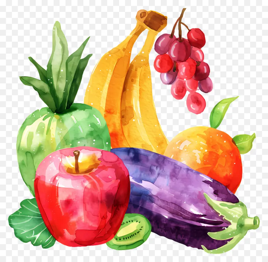 Fruits Et Légumes，Coloré PNG