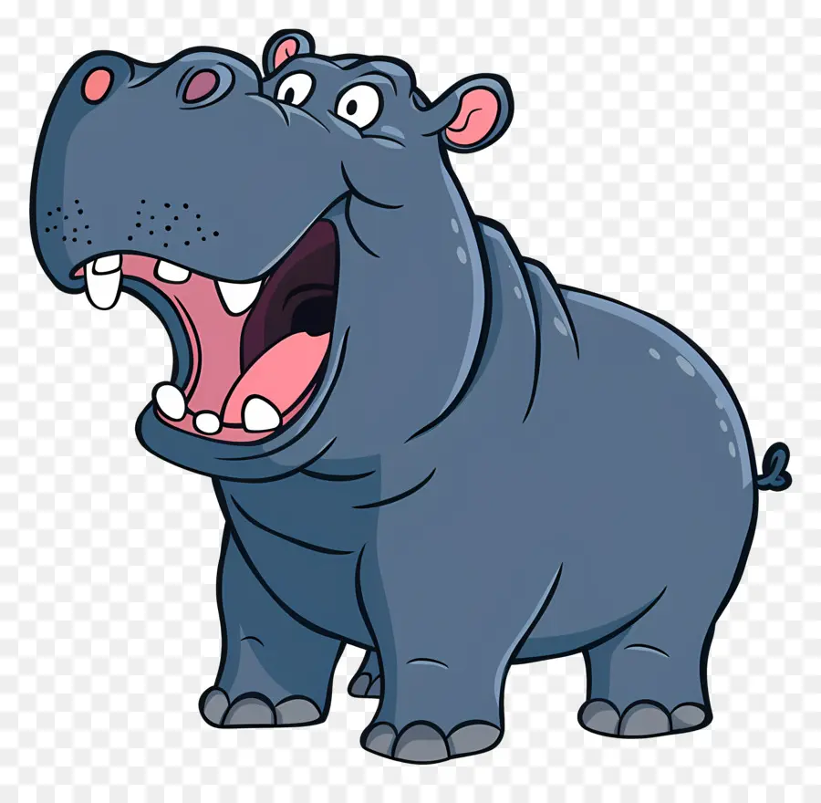 Hippopotame Mignon，Hippopotame Bleu PNG