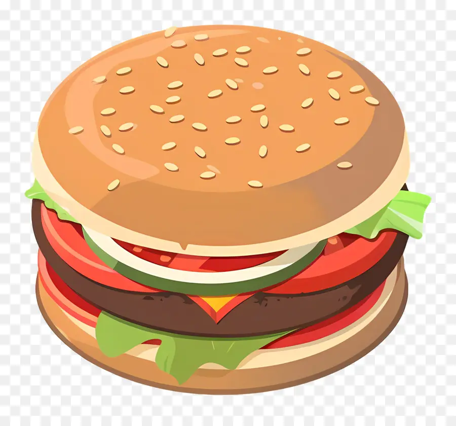 Burger De Boeuf，Double Cheeseburger PNG