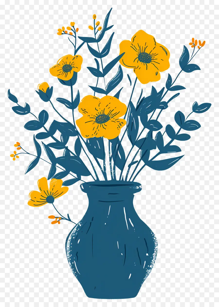 Fleurs Dans Un Vase，Décoratif PNG