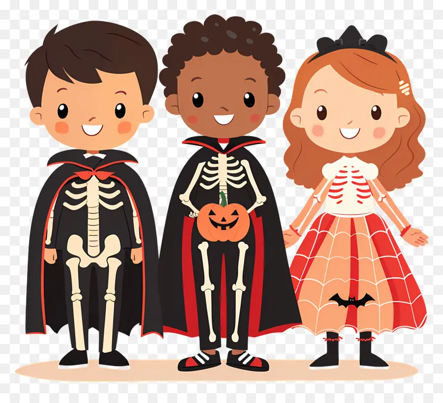 Enfants D'halloween，Déguisements PNG