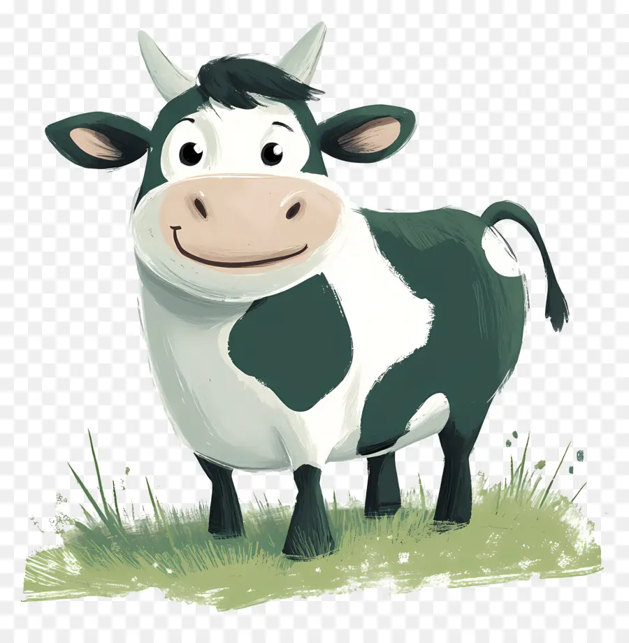 Vache Mignonne，Vache De Dessin Animé PNG