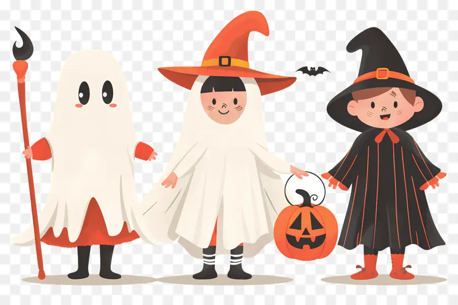 Enfants D'halloween，Déguisements D'halloween PNG