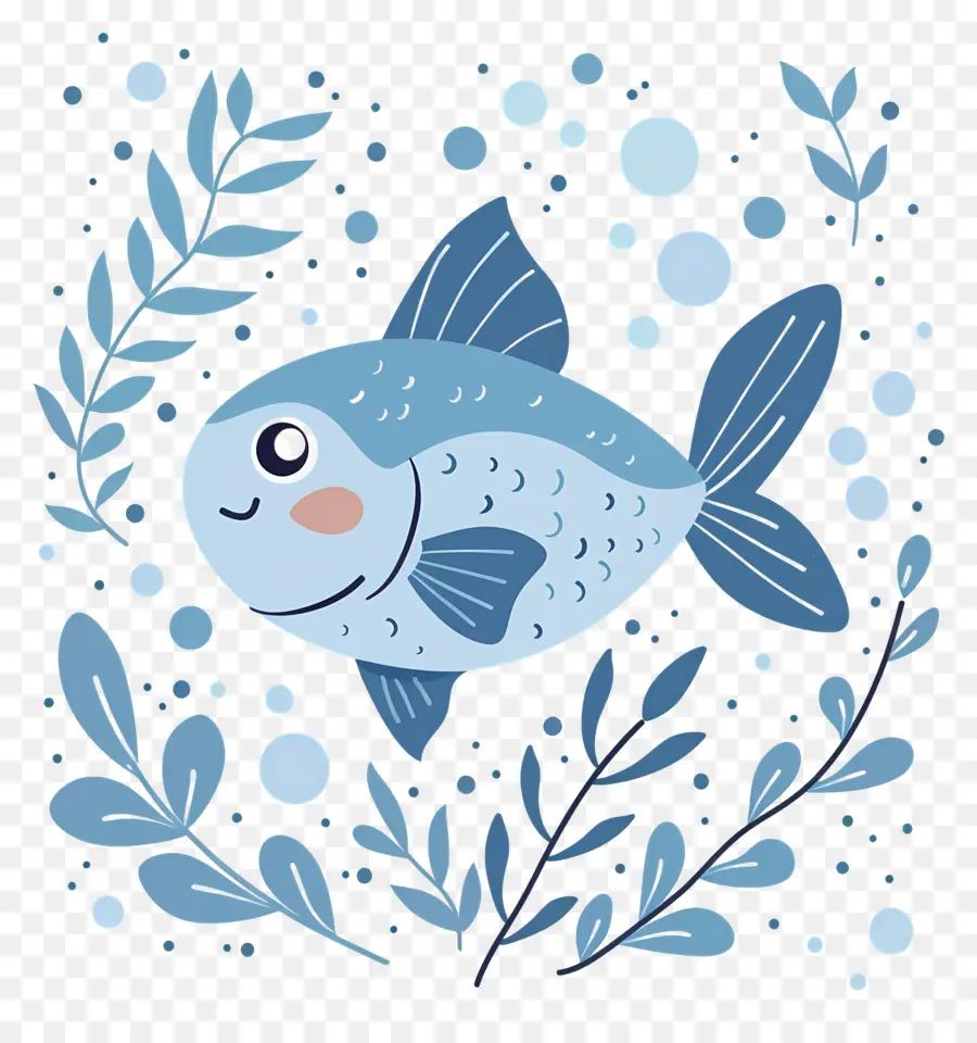 Dessin Animé De Poisson，Poisson Bleu PNG