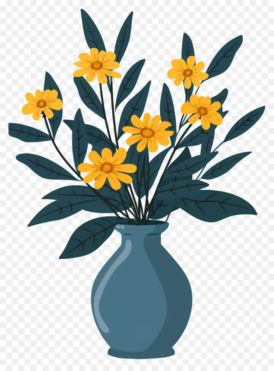 Fleurs Dans Un Vase，Décoratif PNG