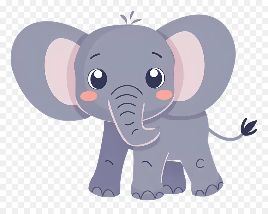 Éléphant Mignon，Éléphant Bleu PNG