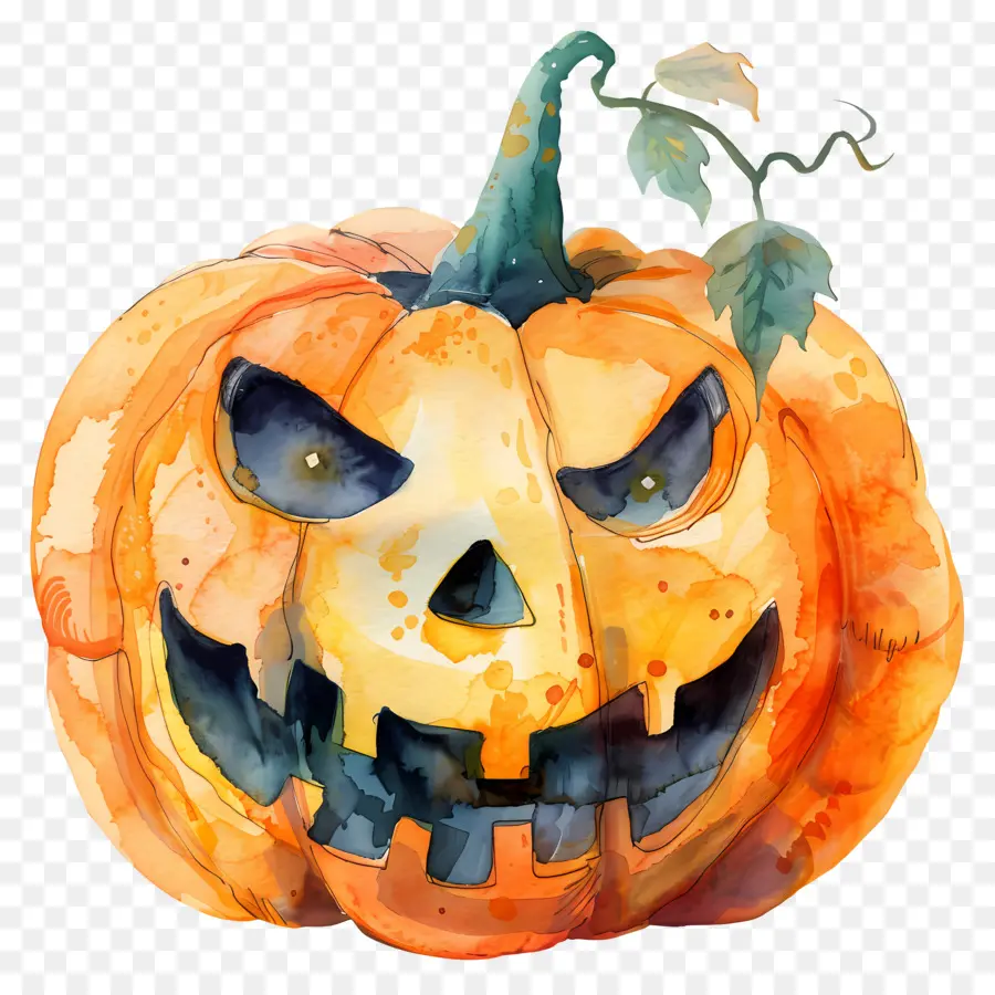 Citrouille Effrayante，Citrouille D'halloween PNG