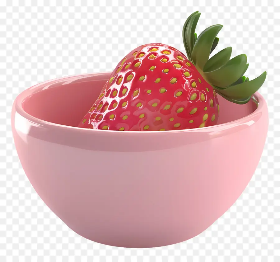 Bol De Fraises，Fraise Dans Un Bol PNG