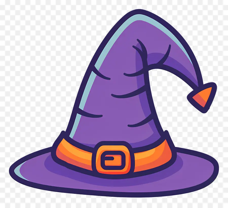 Casquette D'halloween，Chapeau De Sorcière Violet PNG