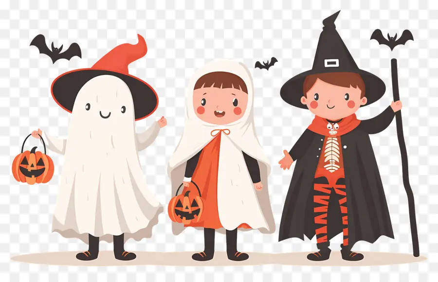 Enfants D'halloween，Déguisements D'halloween PNG