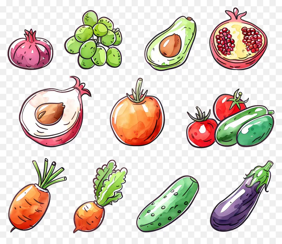 Fruits Et Légumes，Légumes PNG