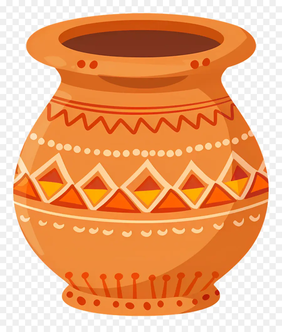 Pot Indien En Argile，Vase Décoratif PNG