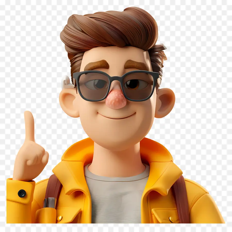 Homme Cool，Homme De Dessin Animé PNG