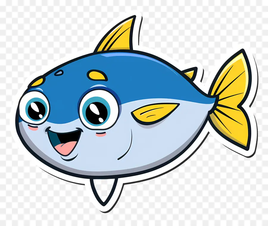 Dessin Animé De Poisson，Poisson Bleu PNG