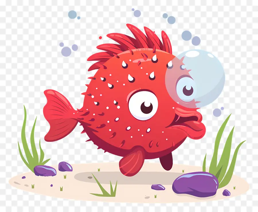 Poisson Globe Mignon，Poisson Globe Orange PNG