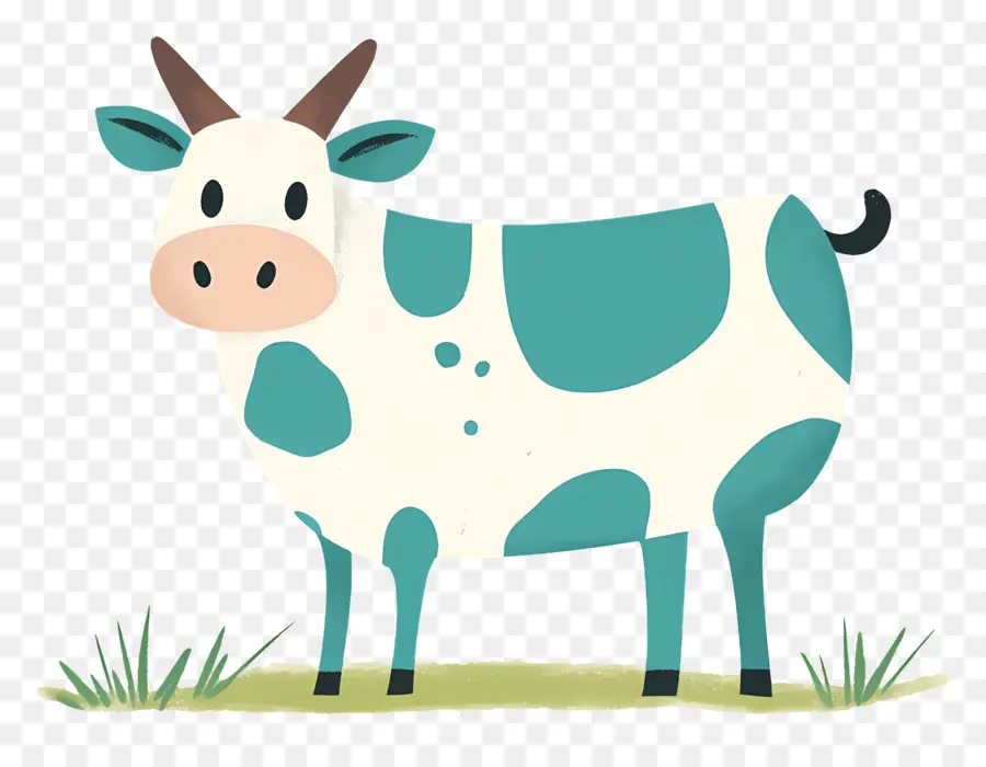 Vache Mignonne，Vache De Dessin Animé PNG