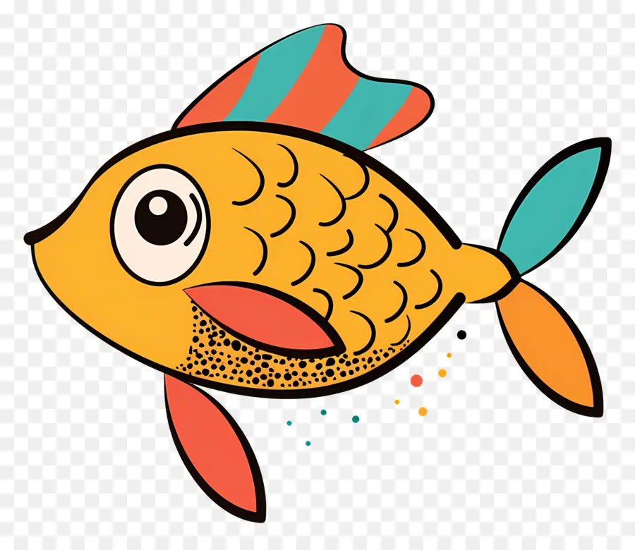 Dessin Animé De Poisson，Poisson Coloré PNG