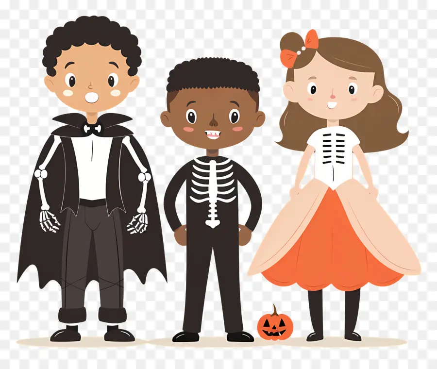 Enfants D'halloween，Déguisements PNG