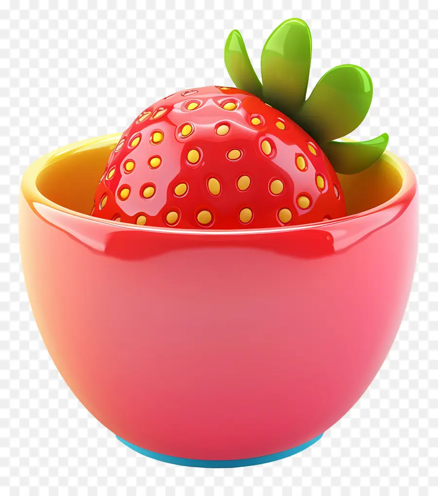 Bol De Fraises，Fraise Dans Un Bol PNG