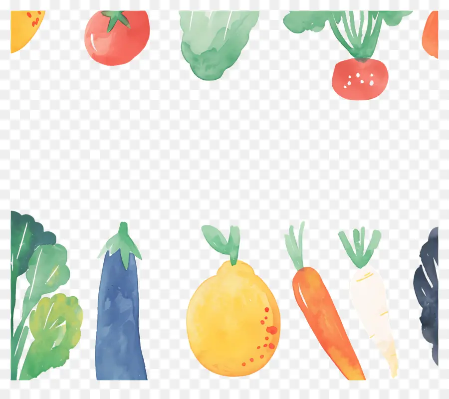 Fruits Et Légumes，Légumes Aquarelle PNG