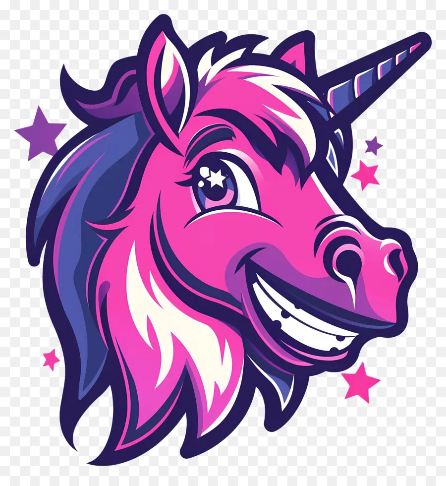 Tête De Licorne，Licorne De Dessin Animé PNG