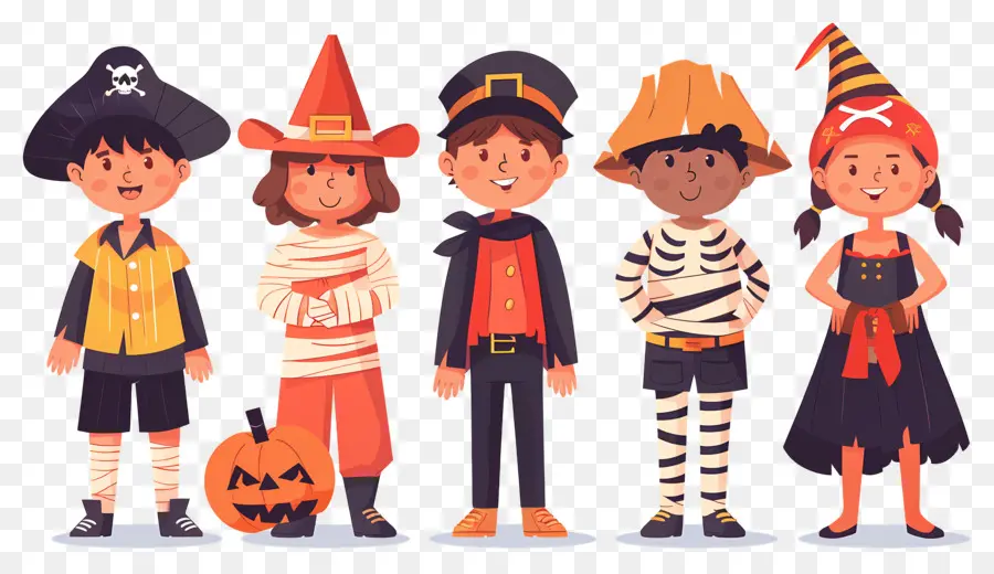 Enfants D'halloween，Déguisements D'halloween PNG