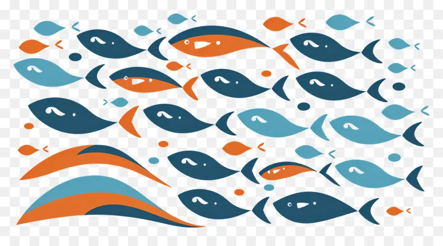 Groupe De Poissons，Poisson Coloré PNG