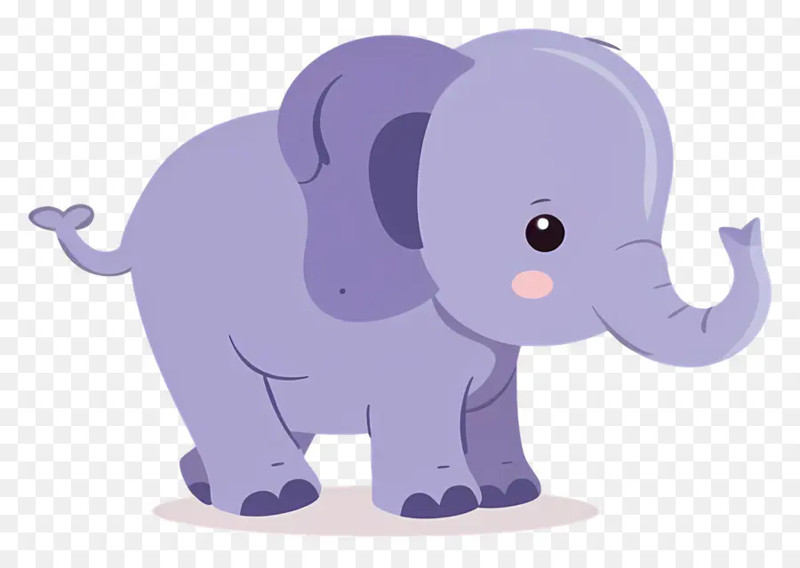 Éléphant Mignon，Éléphant Bleu PNG