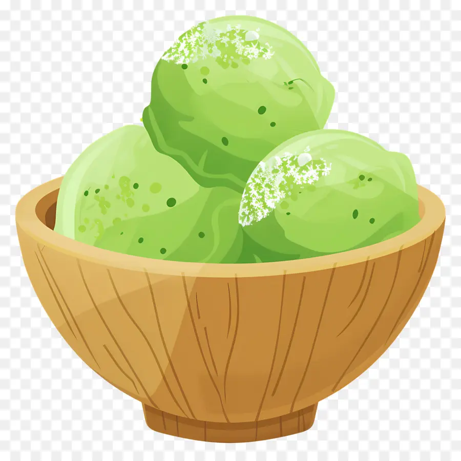 Glace Au Matcha，Glace Verte PNG