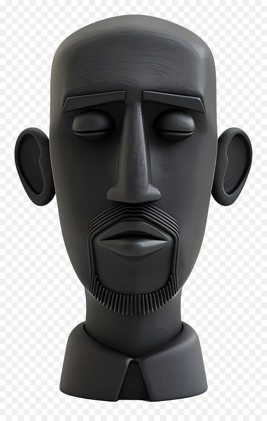 Visage D'homme，Tête Sculptée PNG