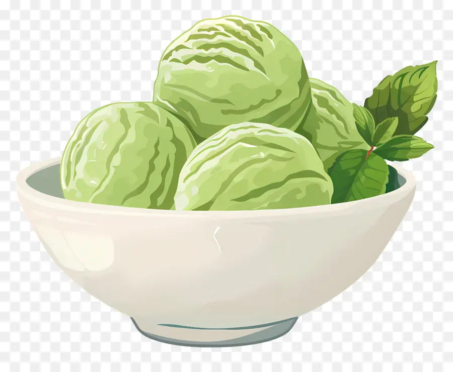 Glace Au Matcha，Glace Verte PNG