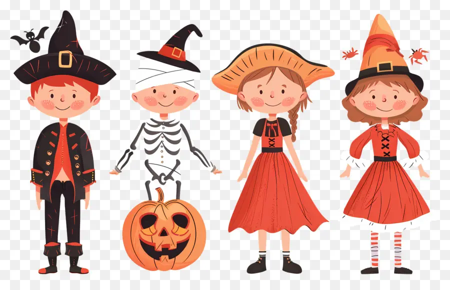 Enfants D'halloween，Déguisements D'halloween PNG