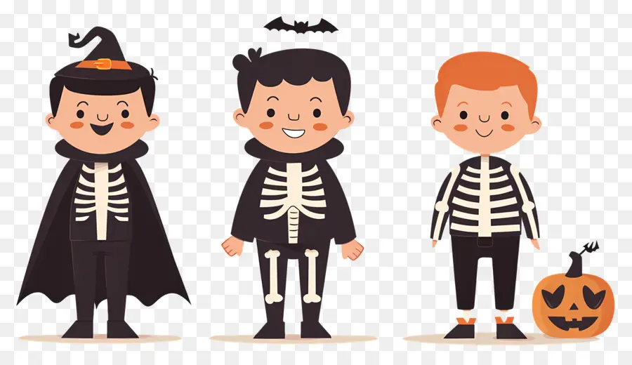 Enfants D'halloween，Enfants Déguisés PNG