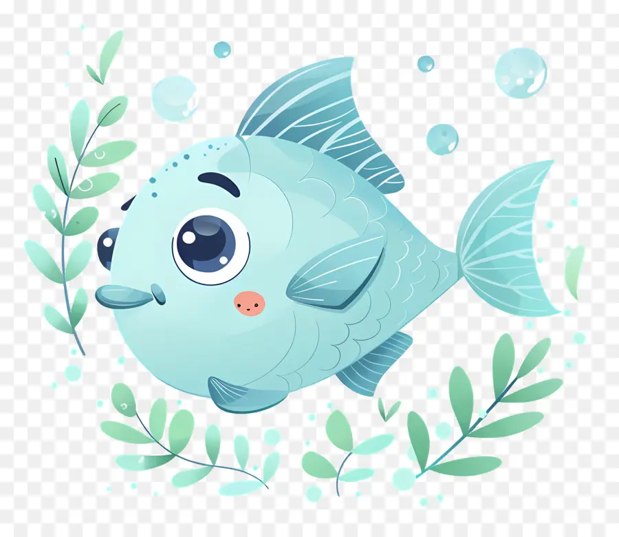 Dessin Animé De Poisson，Poisson Bleu PNG