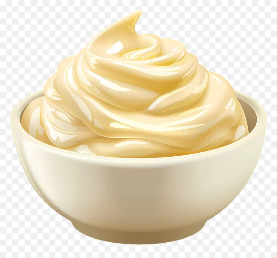 Bol De Mayonnaise，Tourbillon De Crème PNG