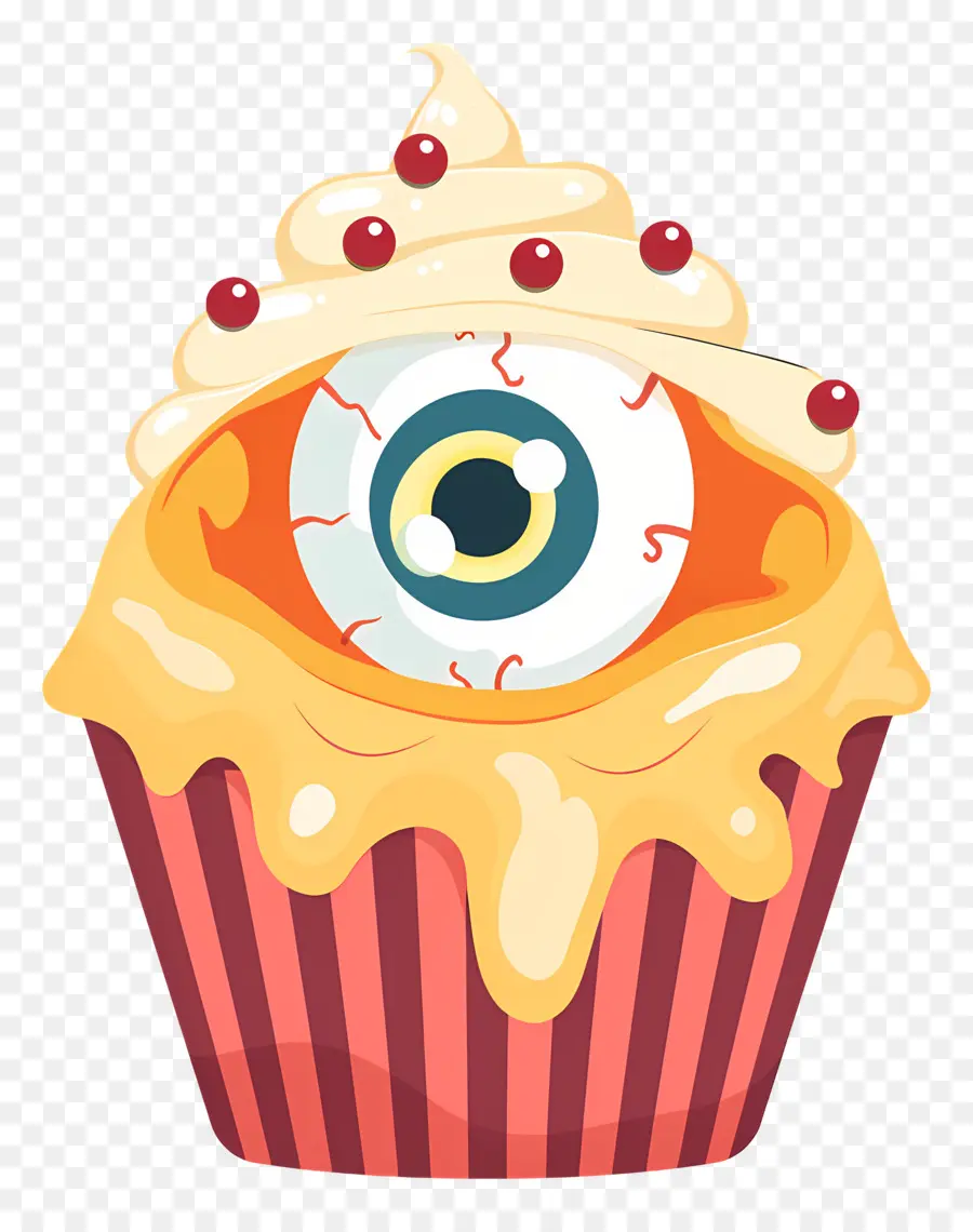 Petit Gâteau D'halloween，Petit Gâteau Aux Yeux PNG