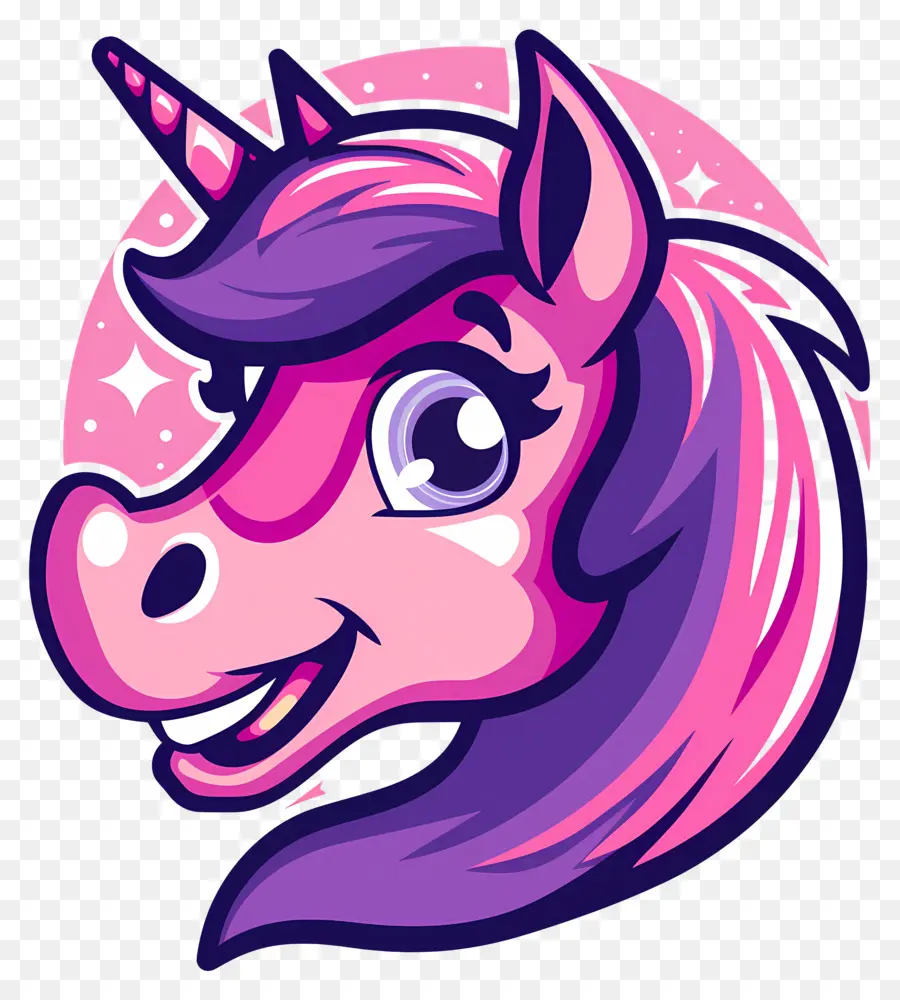 Tête De Licorne，Licorne De Dessin Animé PNG