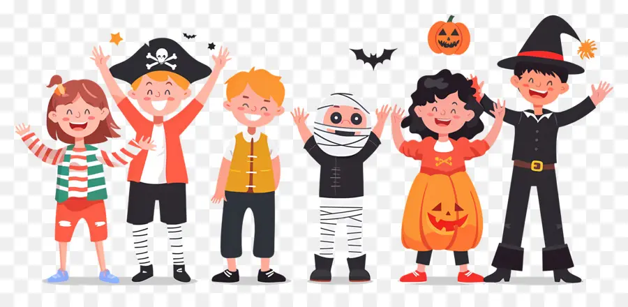 Enfants D'halloween，Déguisements D'halloween PNG