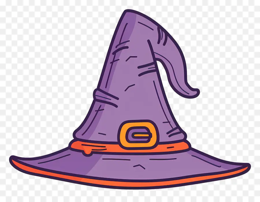 Casquette D'halloween，Chapeau De Sorcière Violet PNG