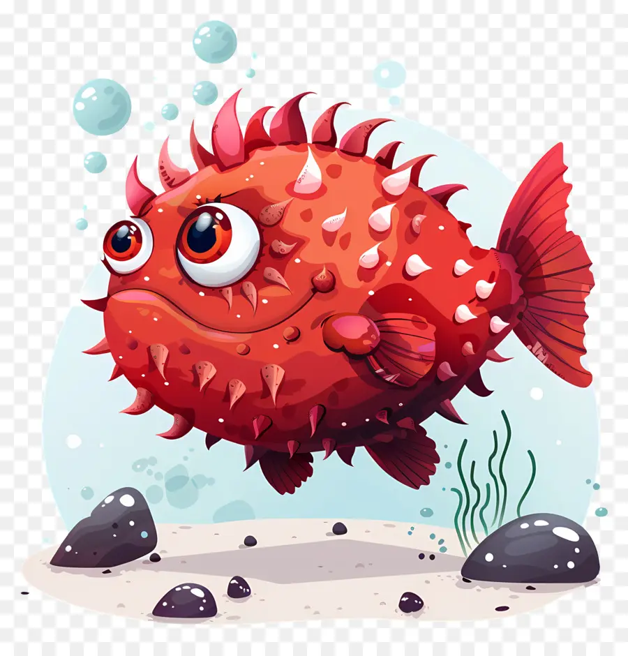 Poisson Globe Mignon，Poisson Globe Orange PNG