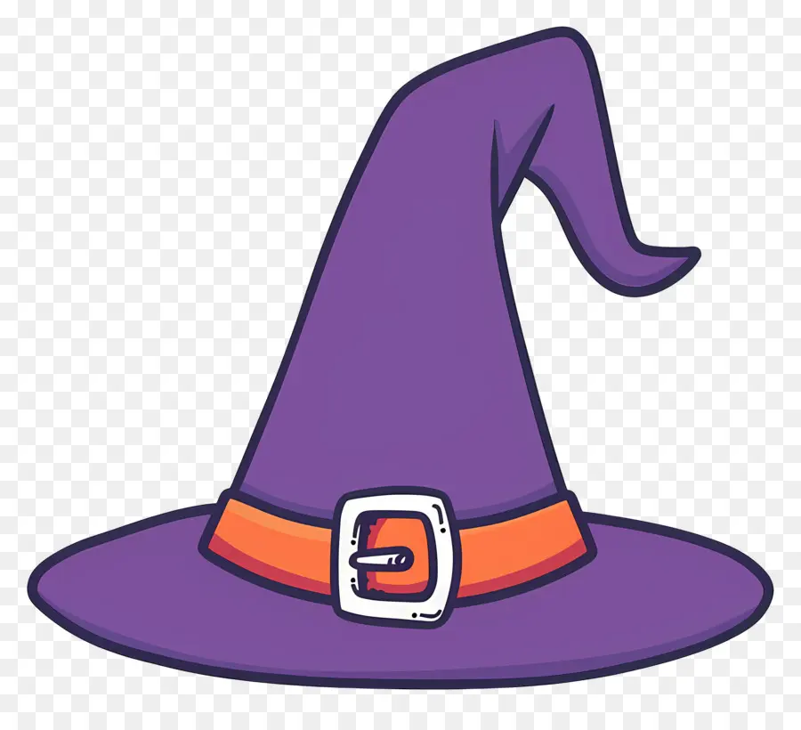 Casquette D'halloween，Chapeau De Sorcière Violet PNG